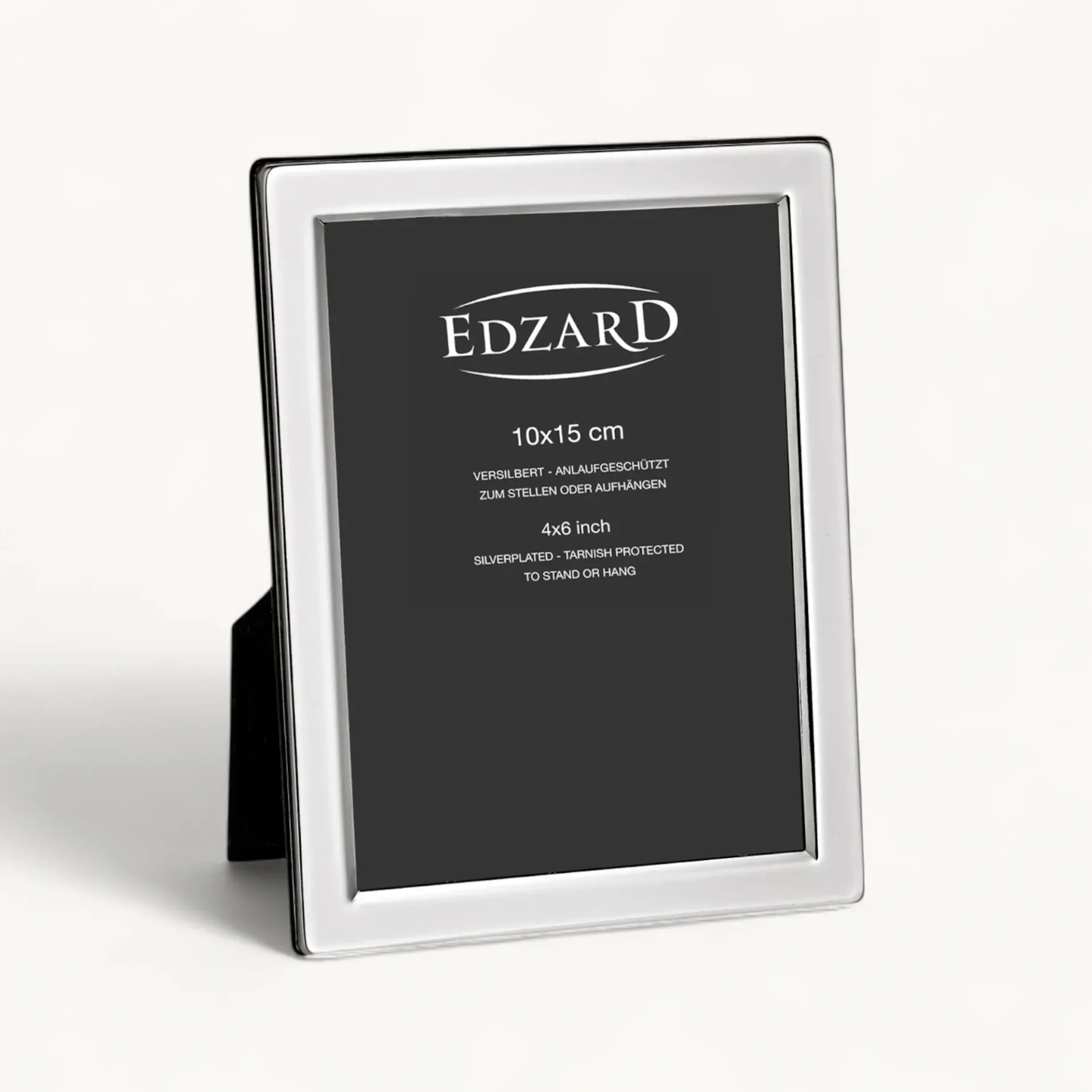 Bilderrahmen Genua (13x18 cm), edel versilbert, anlaufgeschützt, 2 Aufhänger